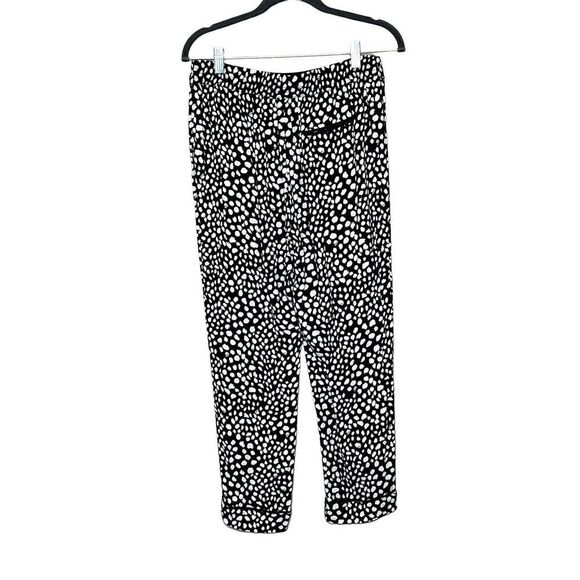 Zara Trafaluc black and white print pull on pants size M - Picture 4 of 15